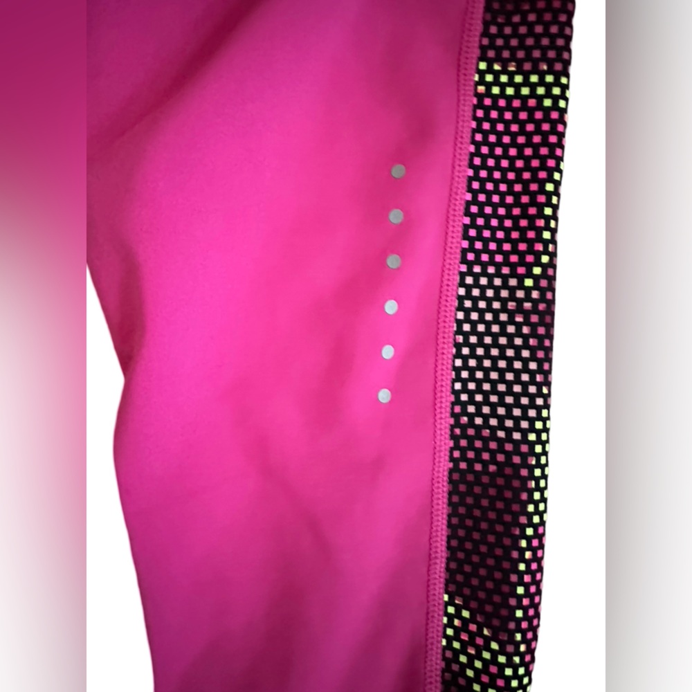 Nike Dri-FIT Capri Pant Activewear Legging Hot Pink/Black Women’s Size Small. - Picture 5 of 16